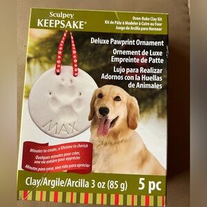 Sculpt Pawprint Ornament Kit NWOT